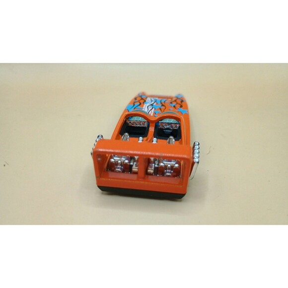HOT WHEELS H2GO DAREDEVIL RACERS ORANGE 1:64 DIECAST 3 1/4" RACE BOAT BLUE STARS - Picture 5 of 7